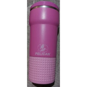 Pelican Hydration Traveler Cup 22 oz Vacuum Insulated Tumbler Dark Pink Fuschia - Picture 1 of 7