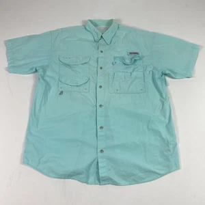 Camisa Columbia PFG Para Hombres XL Aqua Ventilada Pesca Manga Corta Botón Delantero - Imagen 1 de 11