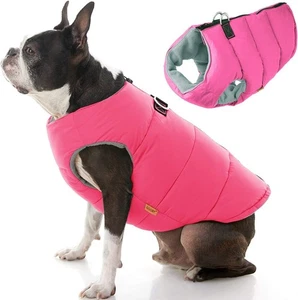 *NEW* Gooby Padded ~ Fleece Dog Vest / Jacket - Solid Pink ~ Large - Picture 1 of 3