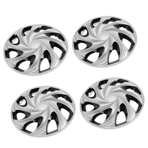 *´ 4Pcs 14 Inch Car Wheel Trims Silvery Wheel Rim Skin Cover Hub For Cars Trucks - Picture 1 of 12
