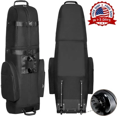 Bolsa de viaje para golf al aire libre con ruedas, Oxford de poliéster 600D NEW - Image 1 of 4