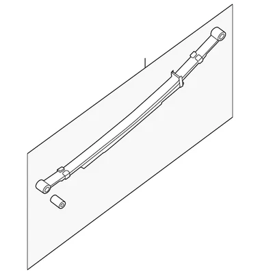 Genuine Nissan Leaf Spring Assembly 55020-EB15A — 第 1/2 张图片