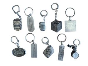 Vintage Schlüsselanhänger Set 10 Stück / Auto & Bier Marken / 60er–80er Jahre - Bild 1 von 6