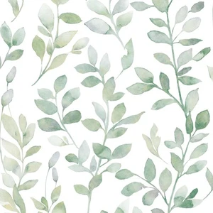 MelunMer Modern Leaf Peel and Stick Wallpaper Boho Green Contact Paper for Ca... - Picture 1 of 7