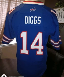 Buffalo Bills Stefon Diggs Jersey #14 Youth XL Worn Once - Picture 1 of 3