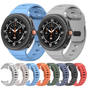 For Galaxy Watch 8 40/44mm Soft Silicone Band Waterproof Adjustable Sport Strap - Picture 1 of 44