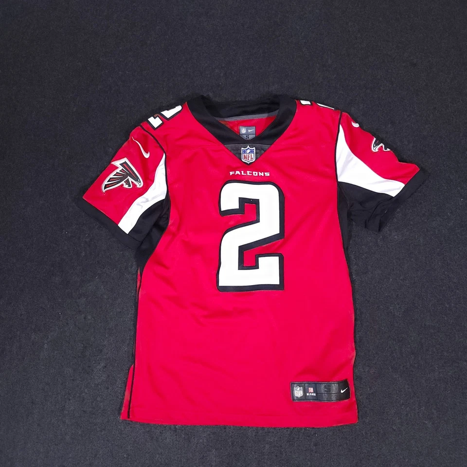 Camiseta Nike Atlanta Falcons Matt Ryan masculina pequena costurada em campo futebol americano NFL - Imagem 1 de 4