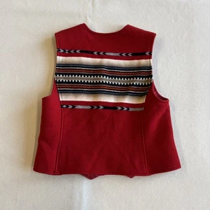 Vintage Pendleton rote Southwestern Native Decke Wollweste Gr. M - Bild 1 von 7