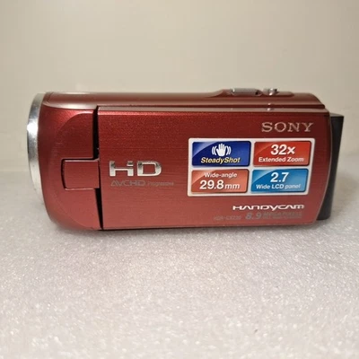 Sony HDR-CX220E Camcorder - Rot - Bild 1 von 4