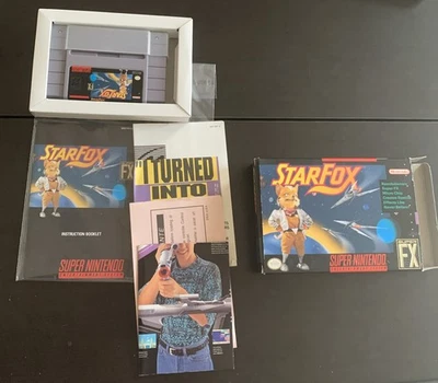 Super Nintendo SNES Game Starfox CIB Complete In Box Near Mint - Image 1 of 4