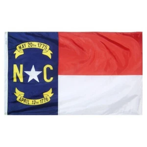 North Carolina Annin Flagmakers State Nylon Flag Indoor Outdoor All Sizes - Picture 1 of 14