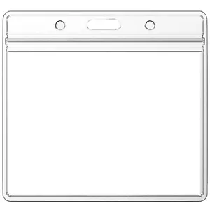 10 PCS Clear 4x3" Badge Sleeve Holder for Vaccination Record Card - Picture 1 of 1