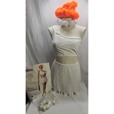 Fantasia Feminina Adulta Licenciada Flintstone 2006 Wilma Pequena LEIA INFO  - Imagem 1 de 4