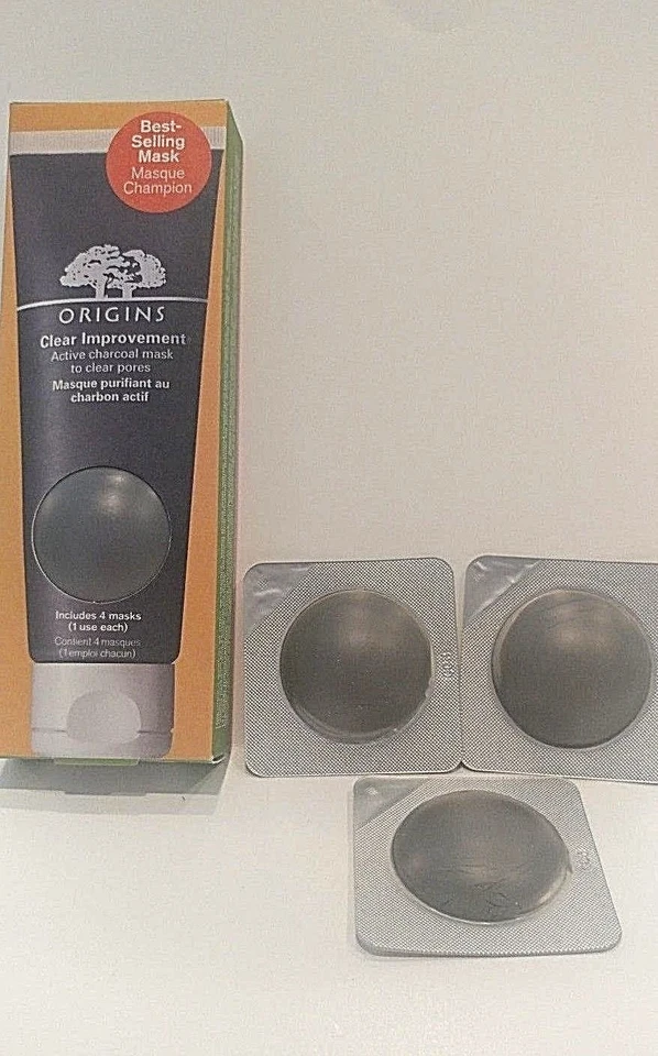 NIB Origins Clear Improvement Active Charcoal Mask to Clear Pores 4 Pod Set! - Image 1 of 1