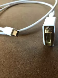 Adapterkabel Mini DisplayPort auf DVI-D (Dual Link) 0,94 m Weiß - Bild 1 von 2