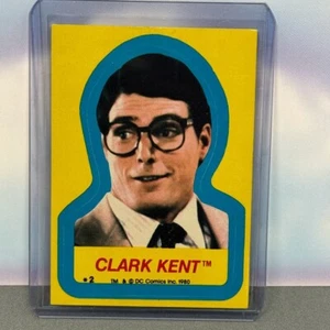 1980 Topps Superman II Movie Sticker #2 Clark Kent - Picture 1 of 2