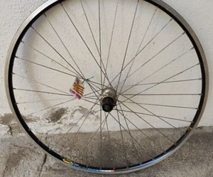 REAR CLINCHER RIM MAVIC OPEN PRO SHIMANO 600 CASSETTE HUB 36 HOLES RUOTA CORSA - Picture 1 of 17