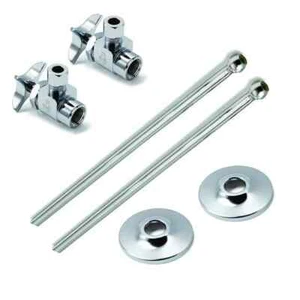 McGuire LF2165CCLKSS12 1/2" X 3/8" Braided SS Sink Water Connector NEW IN BOX - Picture 1 of 4