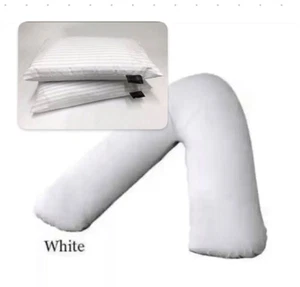 New Hollowfiber One V Shaped Pillow With Pair of stripe pillow  {pack of 1,2} - Picture 1 of 3