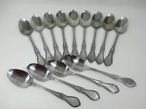 12 Piece Reed & Barton Korea Select Stainless La Boheme 6" Teaspoons - Picture 1 of 12