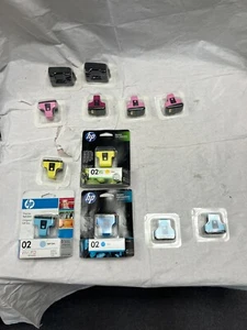 HP Genuine HP02 Photosmart 02 Series Ink Cartridges Sealed Lot Of 12 - Picture 1 of 17