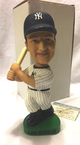 2003 COLUMBUS CLIPPERS LOU GEHRIG w/STUB SGA BOBBLEHEAD ~ NIB Cover