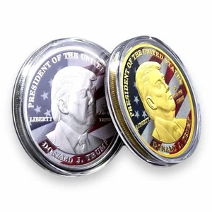 2024 47° Presidente Degli Stati Uniti - Donald J. Trump Monete D'Oro E D'Argento - Foto 1 di 5
