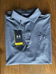 NWT MEN'S UNDER ARMOUR POLO, SIZE: L, COLOR: GRAY (N02) - Picture 1 of 2