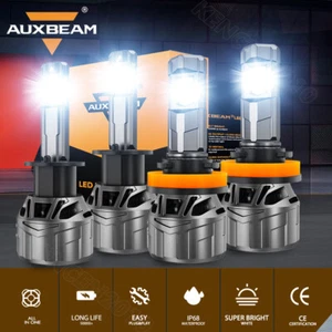4x AUXBEAM Canbus H1 H11 LED Headlight High Low Beam For Ford Focus 2012 - 2018 - Picture 1 of 12