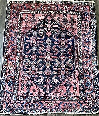 Vintage Antique Rug 5’ X 6’ Family Heirloom For Three Generations • 193.09$