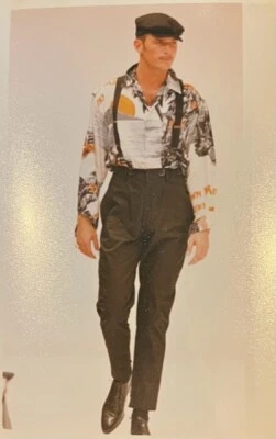 De Colección Años 90 Nuevo DOLCE & GABBANA Hombres Algodón Elastizado Pantalón Ajustado Pantalones Talla 32 Italia Foto 1 de 4