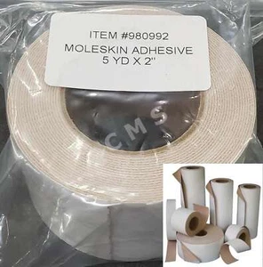 AETNA Felt Moleskin Flesh Adhesive Extra-Heavy Roll 2"x5Yd Pedifoam Padding USA - Picture 1 of 1