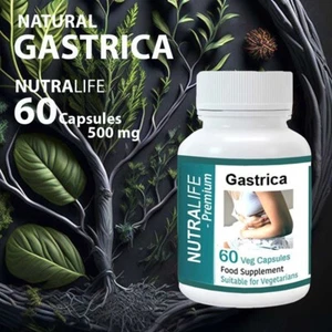 ULCERE GASTRICHE 60 CAPSULE ULCERE GASTRICHE E DOLORE ALLO STOMACO DA REFLUSSO ACIDO 500MG - Foto 1 di 5