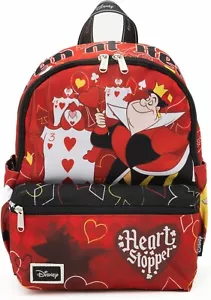 Wondapop - Queen of Hearts 13" Nylon Daypack, Red School Backpack - Picture 1 of 8