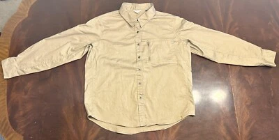 Camisa de trabajo Wrangler Riggs para mujer con botones XL tostada  Foto 1 de 4