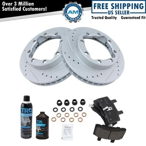 Performance Brake Rotor Coated & Ceramic Pad Front Kit w/Chemicals - Picture 1 of 9