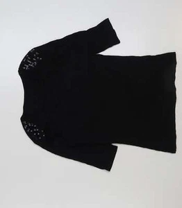 Matalan Womens Black Polyester Blend T-Shirt Size 12 - Picture 1 of 12
