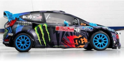1:10 RC Clear Body Shell - Ford Fiesta Rally with Ken Block Hoonigan decals - Image 1 of 4