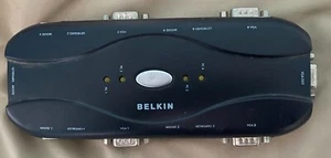 Belkin F1DJ104P 4-Port KVM Switch WORKS Computer Hardware Connectors - Photo 1/2