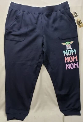 Star Wars The Child "Nom Nom Nom" Women's Sleep/Lounge Pant Size XL(16-18)- New - Image 1 of 4