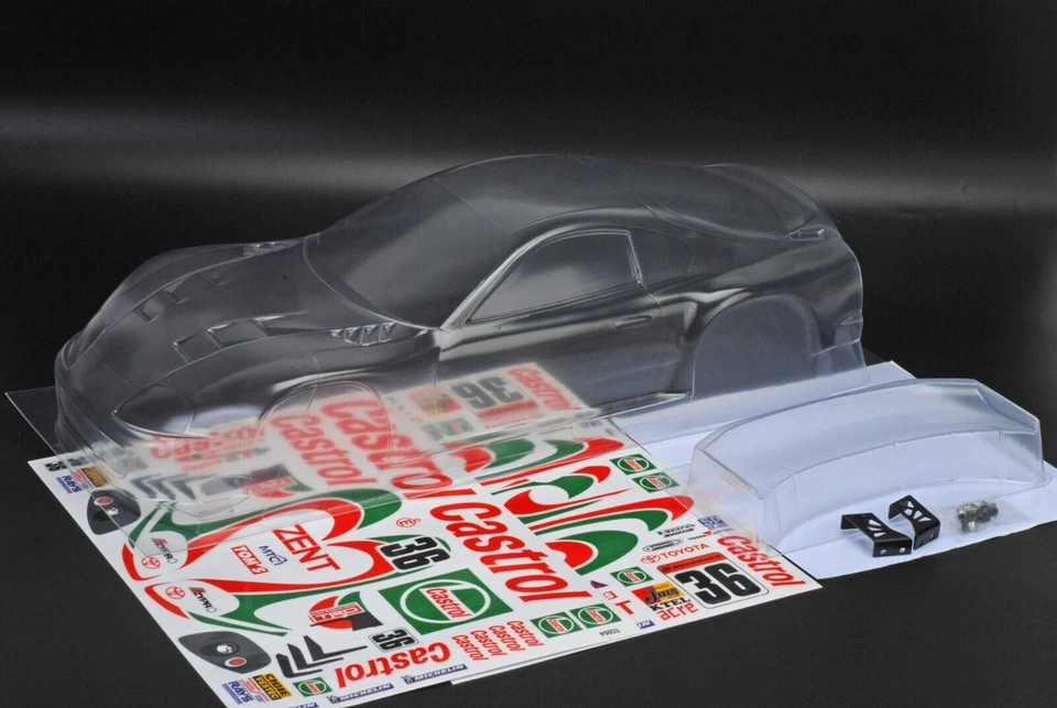 1/10 Onroad Rc Car 190mm Clear Body Shell For Tamiya tt01 tt02 Hpi Ts4 Sprint2 - Image 1 of 4