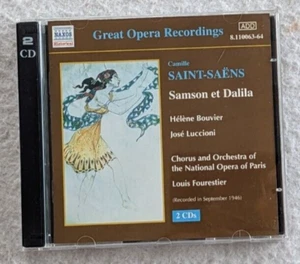 Saint-Saens - Samson et Dalila 2 CD Set Bouvier Luccioni Oper Paris Fourestier - Bild 1 von 2