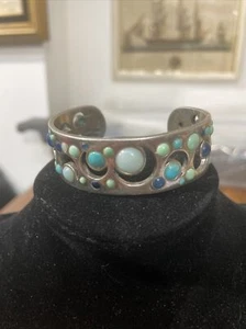 De colección. Pulsera de ley 925 Sterling Barse década de 1980, celebrando la luna creciente - Imagen 1 de 7