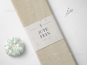 JUTE Stoff fein gewebt Sackleinen Rupfen Meterware OFF WHITE EUR 9,98/m - Bild 1 von 2