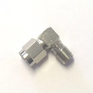 Paquete de 5 adaptadores coaxiales RF de ángulo recto conector macho SMA a conector hembra SMA - Imagen 1 de 3
