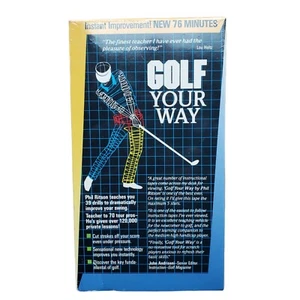 Golf Your Way VHS Tape Phil Ritson 1988 76 Minutes VHS NEW SEALED - Picture 1 of 6