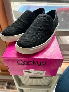 Corkys size 9 black loafer tennis shoe - Picture 1 of 3
