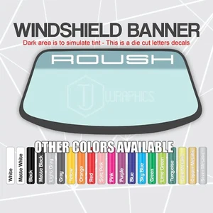 ROUSH Racing Windshield Banner Decal Fits Mustang Vinyl Sticker - Bild 1 von 1
