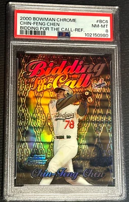 2000 Bowman Chrome Bidding for the Call Chin-Feng Chen #BC6 Refractor RC Low Pop - Image 1 of 2