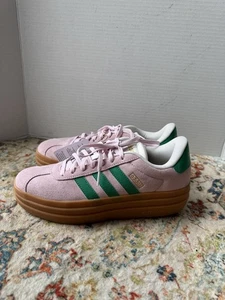 Adidas VL Court Bold Clear Pink Court Green Größe 8 Neu mit Etikett - Bild 1 von 8
